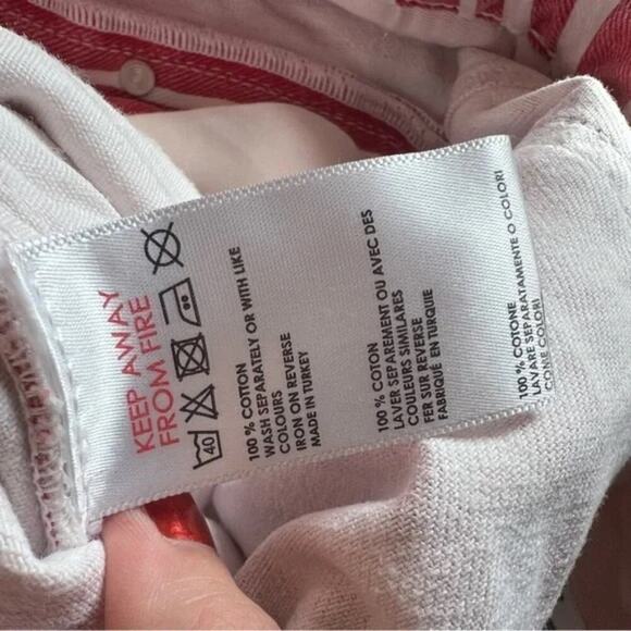 Urban Outfitters BDG Austen Striped Belted Wide Leg Cropped Jeans - Picture 8 of 8